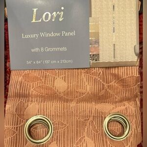 Pink Sheer Curtains Set of 2 panel 8 Grommets 54”x84”